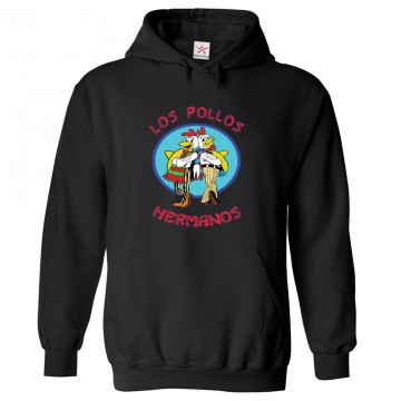 Los Pollos Hermanos Fast Food Chain Inspired Classic Unisex Kids and Adults Pullover Hoodie For TV Show Breaking Fans							 									 									